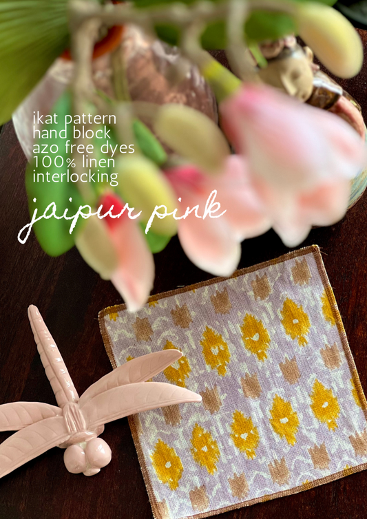 Jaipur Linen Cocktail Napkin - Set of 2