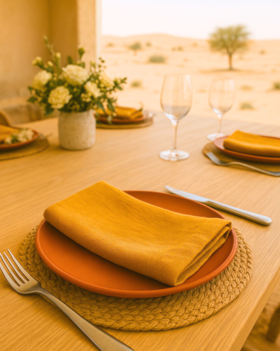 Sunflower Yellow Cloth Napkins