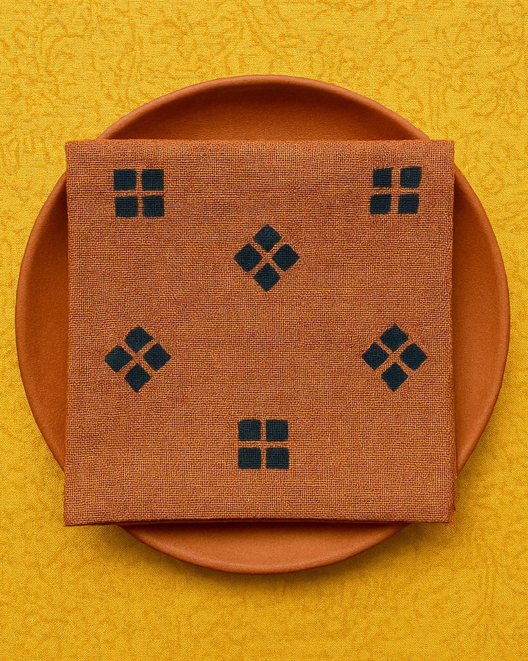 Bandhni Brown Cloth Napkins