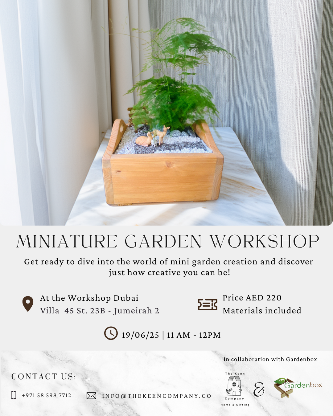 Miniature Garden Workshop