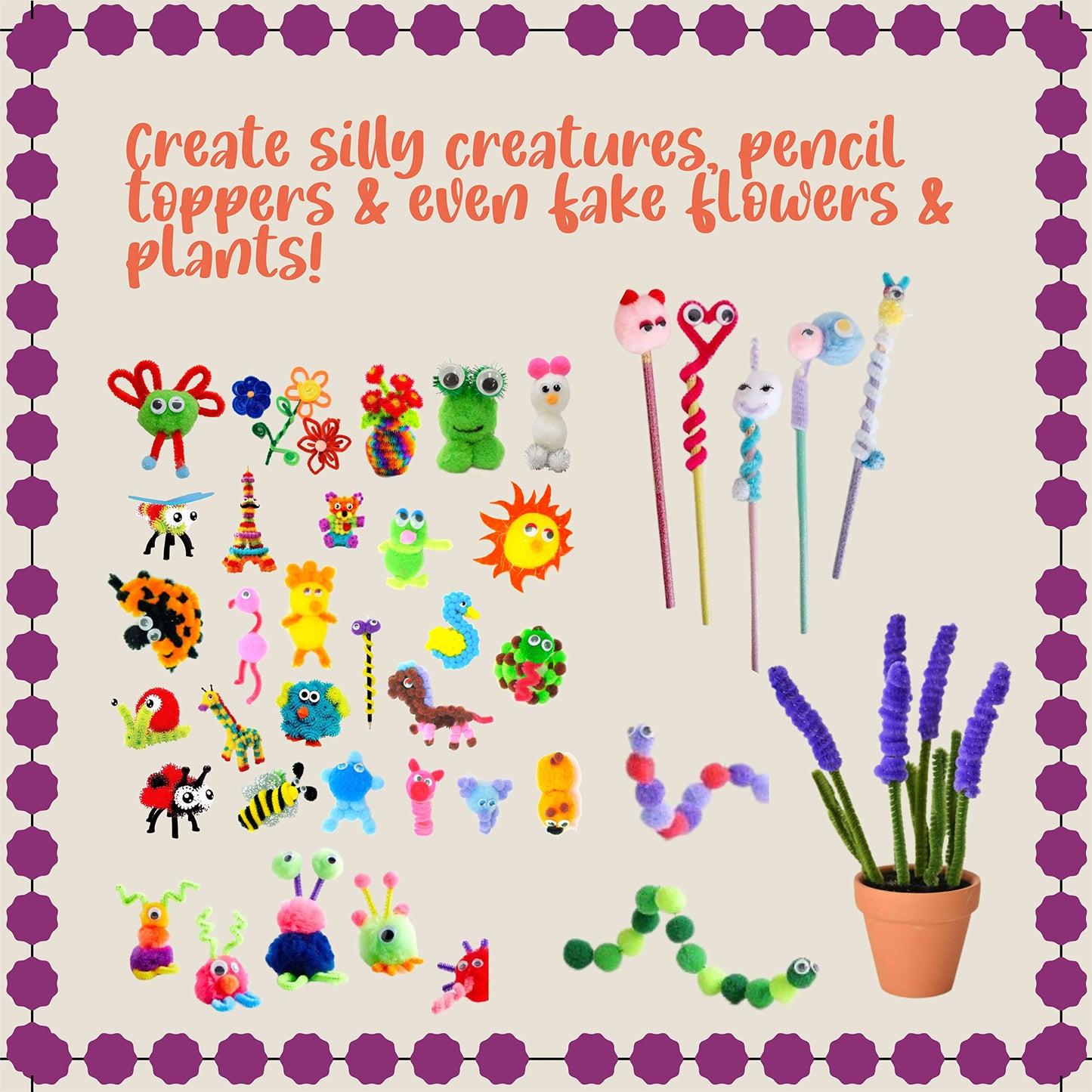 Pom Pom Crafts Kit for Kids